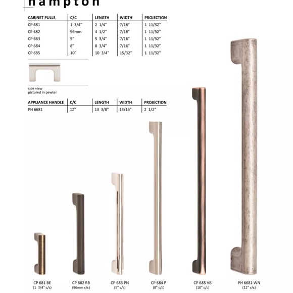 RK International CP 684-P Hampton 8” Cabinet Pull NIB - Picture 2 of 4